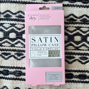 Gray Satin Pillowcase